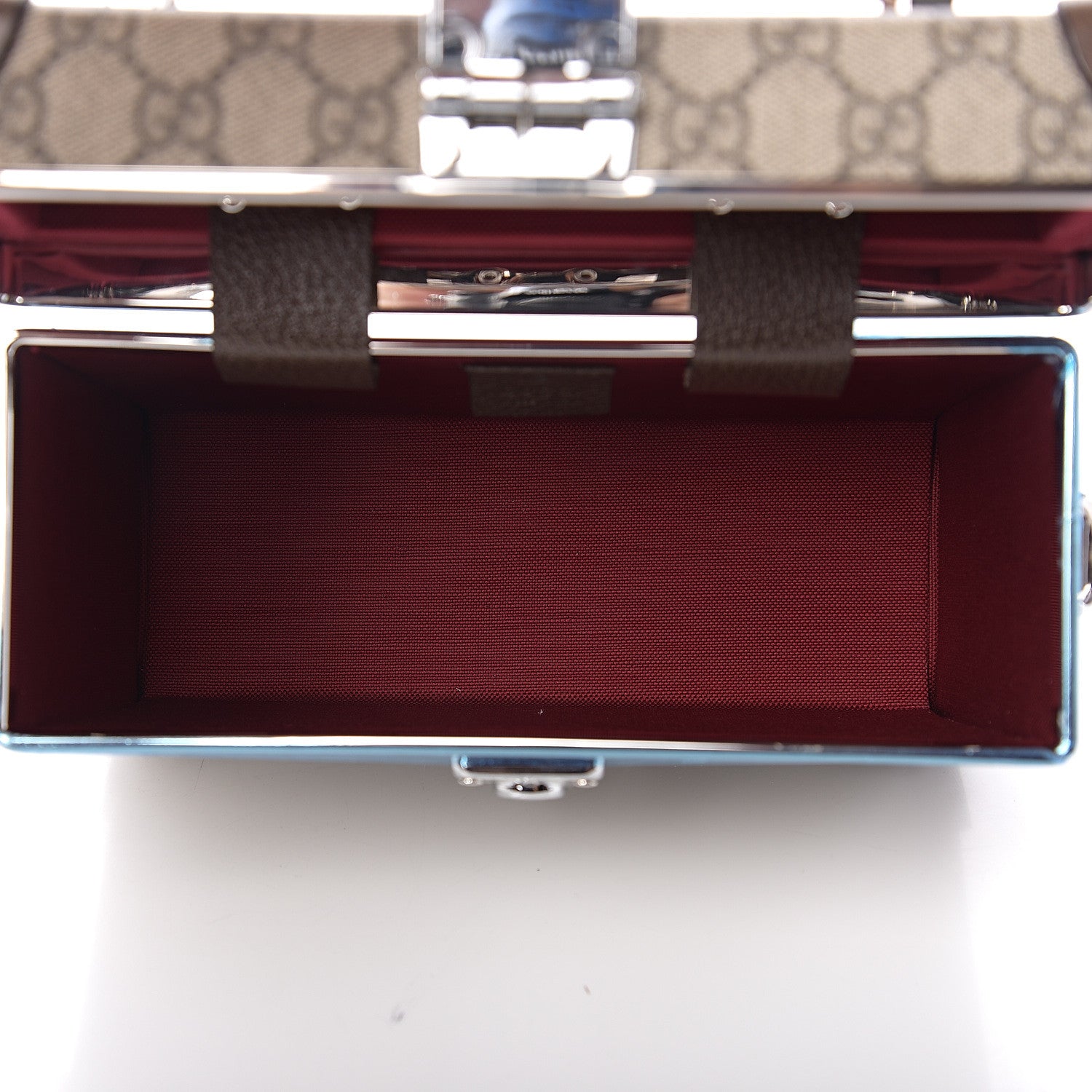 Gucci GG Supreme Monogram Globe-Trotter Beauty Case Brown 4 of 8