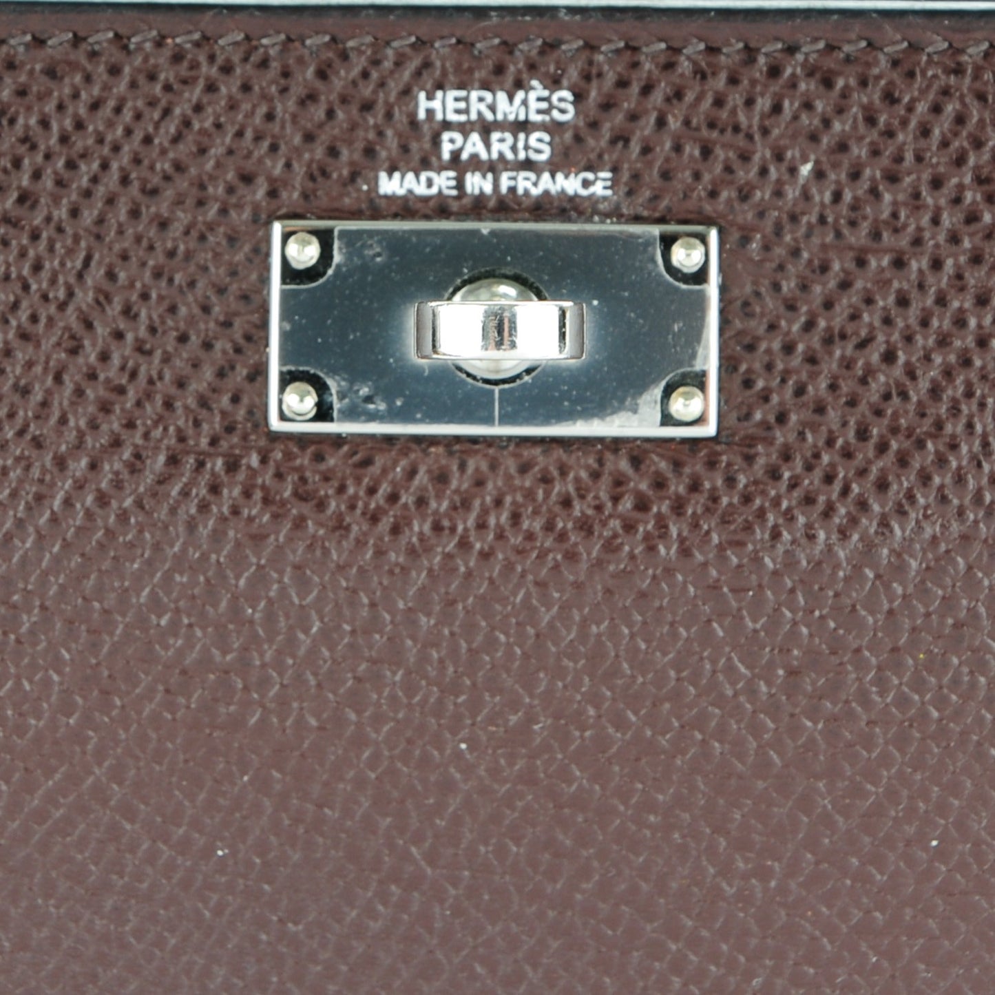 Epsom Kelly Tri-Fold Wallet Chocolate
