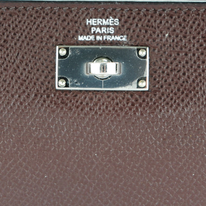 Hermes Epsom Kelly Tri-Fold Wallet Chocolate 9 of 14