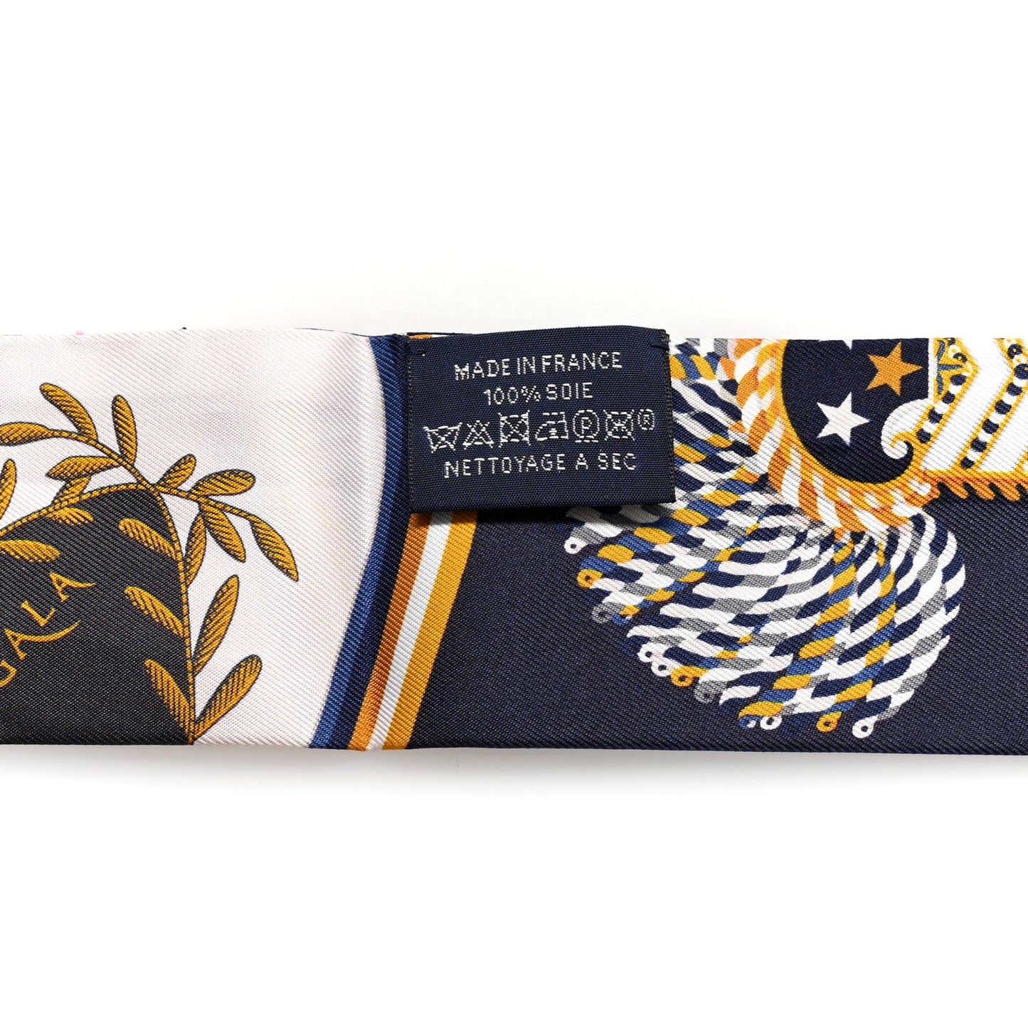 Silk Epaulettes De Gala Twilly Marine Gold White