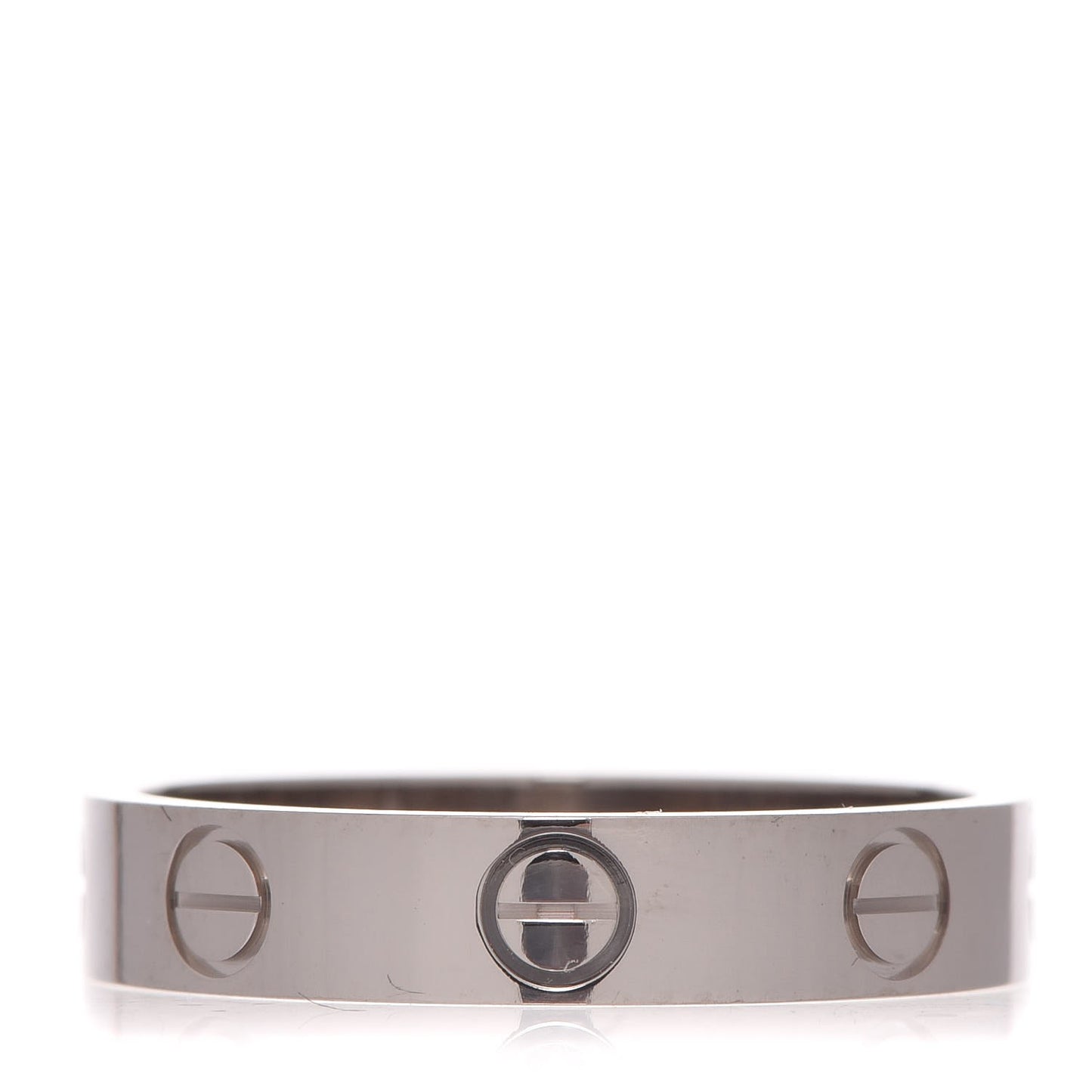 18K White Gold 3.5mm LOVE Wedding Band Ring 51 5.75