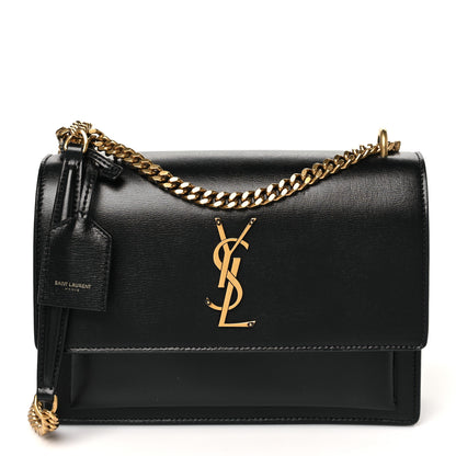 Saint Laurent Calfskin Medium Monogram Sunset Black 1 of 10