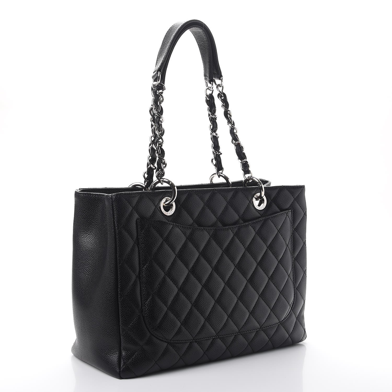 Chanel Caviar Quilted Grand Shopping Tote GST Black 3 of 13