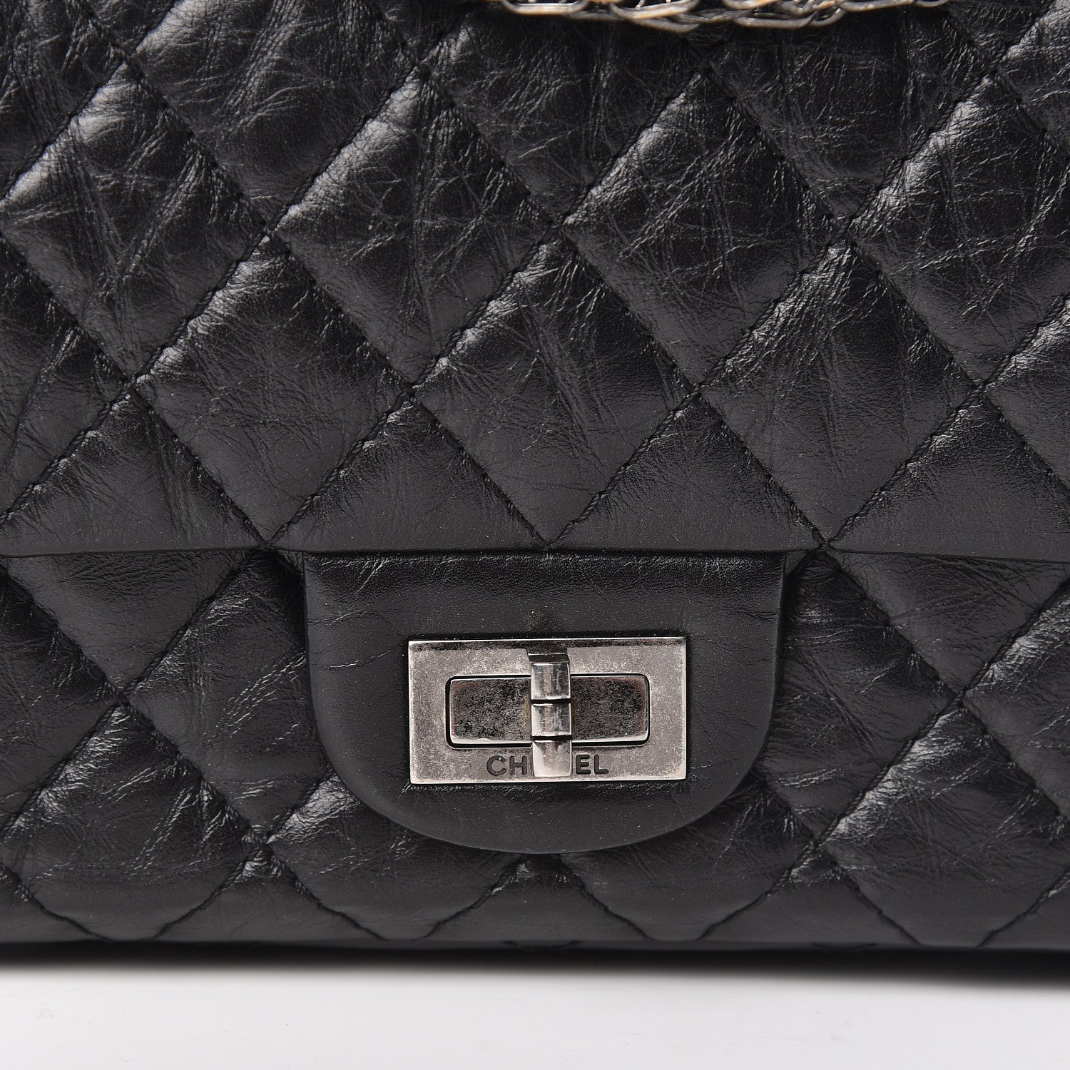 Chanel Aged Calfskin Quilted 2.55 Reissue 225 Flap Black 11 of 11
