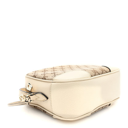 Gucci Monogram Dollar Calfskin Mini Bree Messenger Bag Beige Ebony Avoire 4 of 10