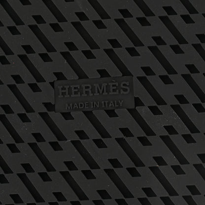 Hermes Mini Stud Calfskin Womens Chypre Sandals 39 Black 7 of 8