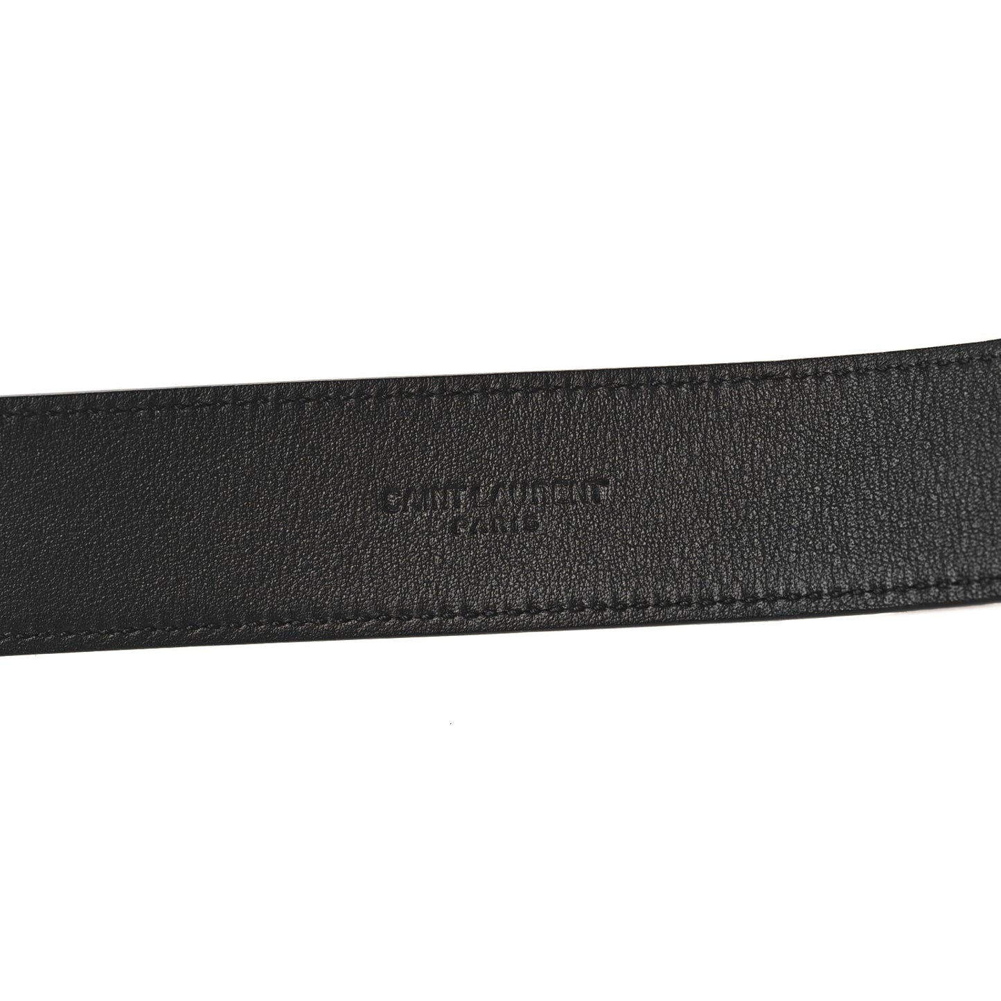 Suede Monogram Square Buckle Belt 80 32 Black