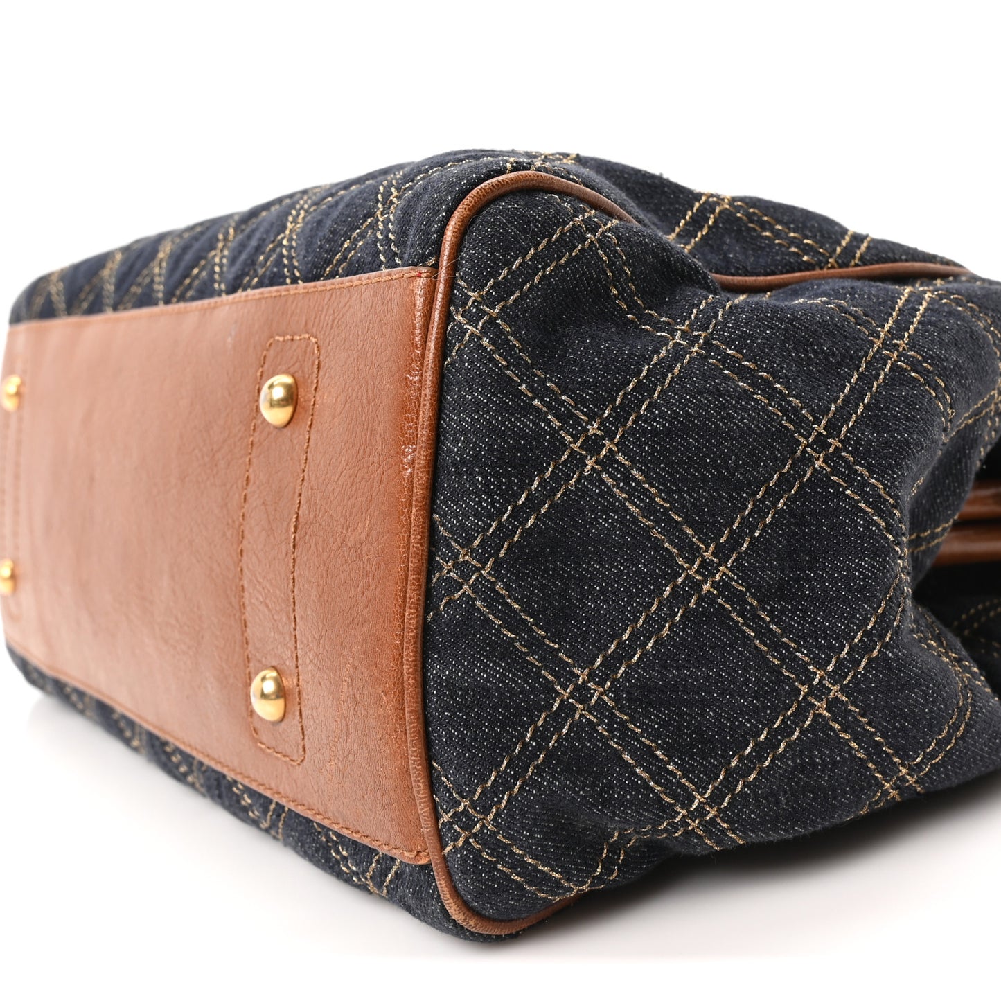 Denim Quilted Mini Stam Blue