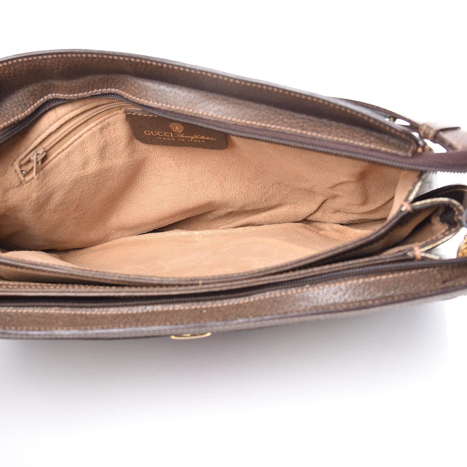 Gucci GG Plus Monogram Web Shoulder Bag Dark Brown 5 of 18