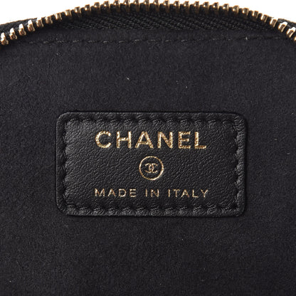 Chanel Caviar Quilted Jewelry Travel Case Black 6 of 8