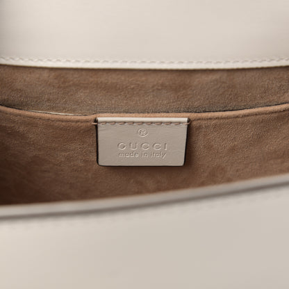 Gucci Calfskin Mini Sylvie Top Handle Bag White 5 of 9