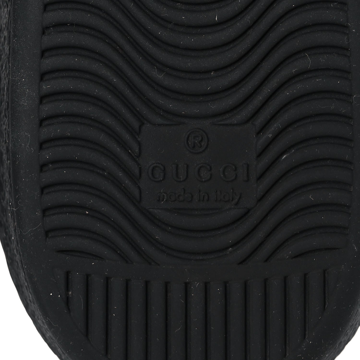 Gucci Calfskin GG Tennis Embossed Mens Ace Sneakers 9.5 Black 7 of 12