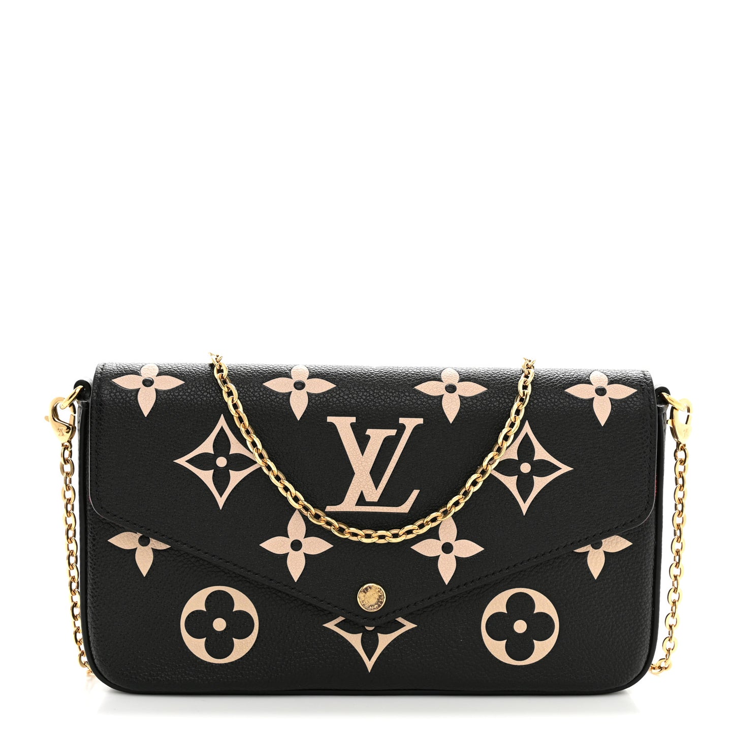 Empreinte Monogram Giant Felicie Pochette Black Beige
