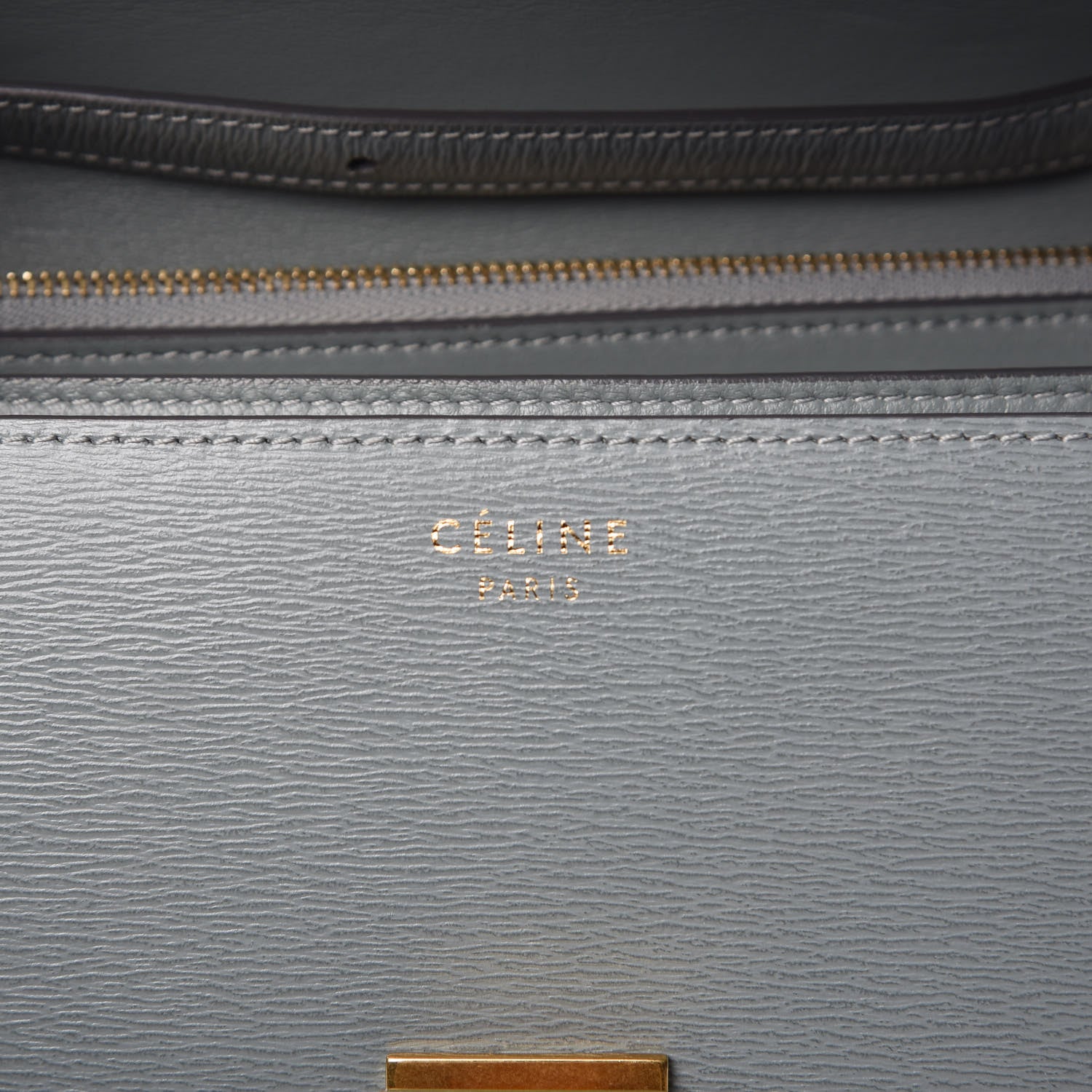 Celine Liege Calfskin Medium Classic Box Flap Bag Storm 6 of 10