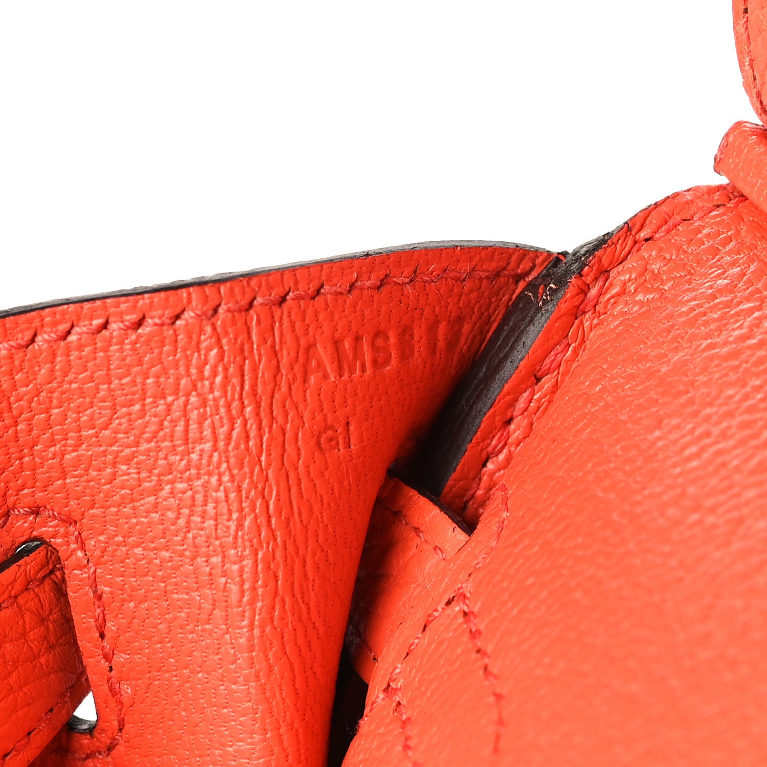 Hermes Togo Birkin 25 Orange Poppy 7 of 9