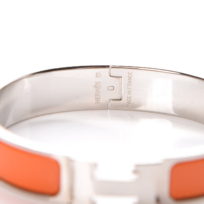 Hermes Enamel Narrow Clic Clac H Bracelet PM Orange 4 of 6