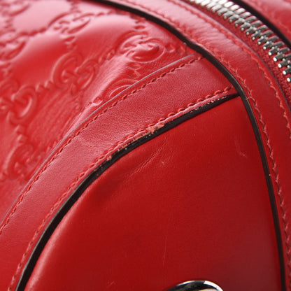 Gucci Guccissima Signature Large Duffle Hibiscus Red 25 of 26
