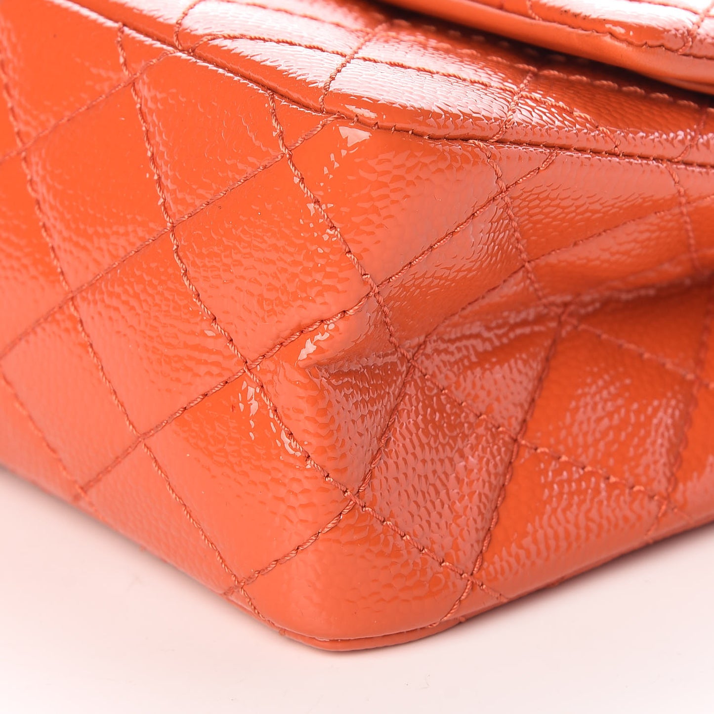 Patent Caviar Quilted 2.55 Reissue 225 Flap Orange