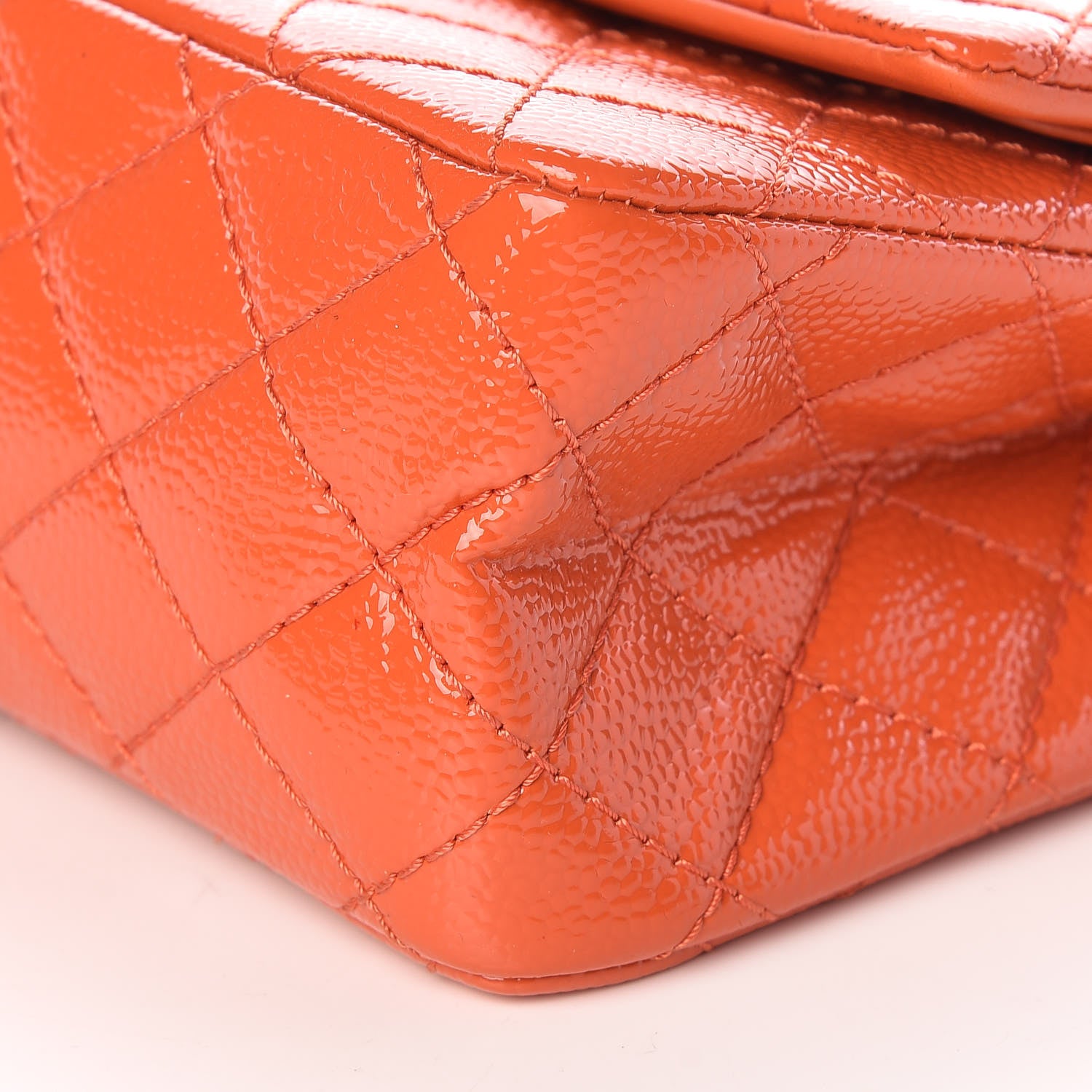 Chanel Patent Caviar Quilted 2.55 Reissue 225 Flap Orange 10 of 10