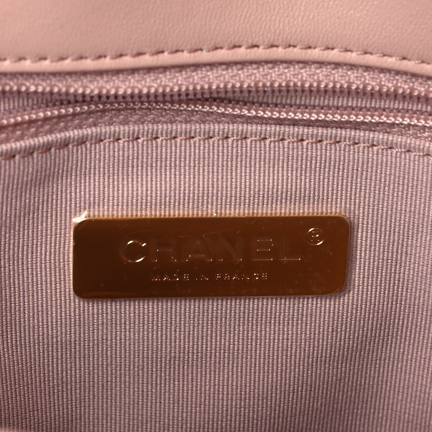 Chanel Lambskin Quilted Medium Chanel 19 Flap Light Pink 6 of 9