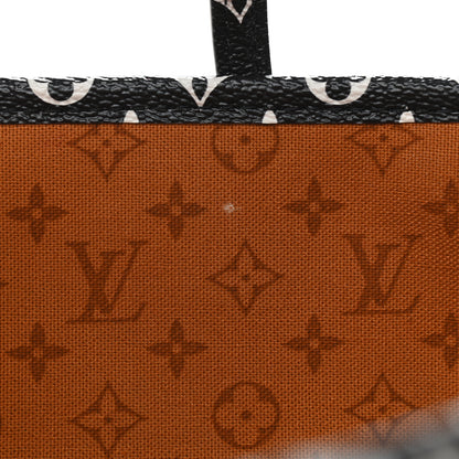 Louis Vuitton Monogram Giant Crafty Neverfull MM Creme Caramel 9 of 9