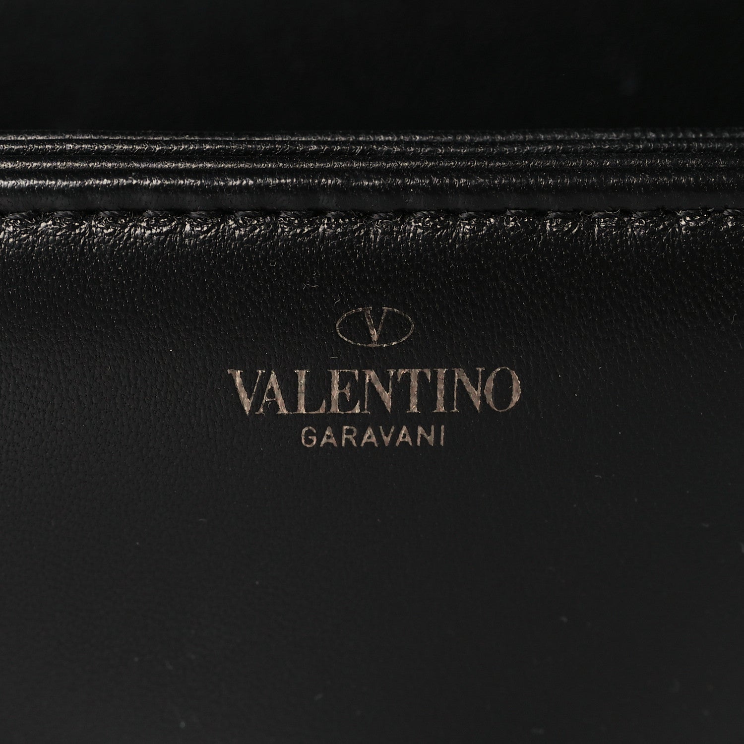 Valentino Garavani Nappa Tonal One Stud Chain Shoulder Bag Black 6 of 8