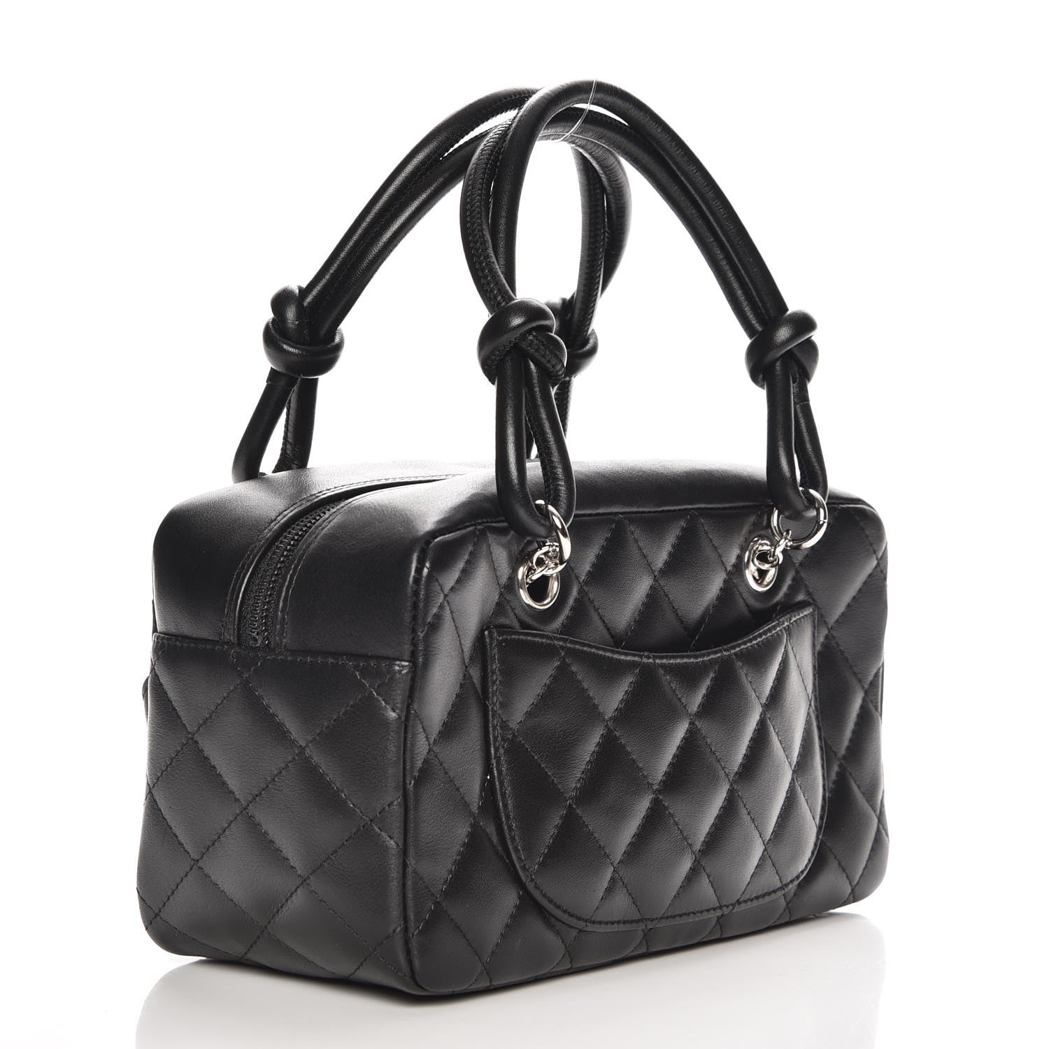 Chanel Calfskin Quilted Small Cambon Bowler Black 3 of 7
