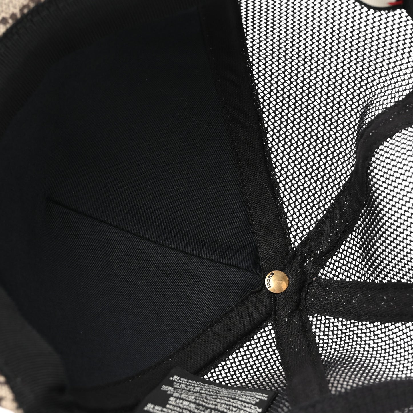 GG Supreme Monogram Kingsnake Print Baseball Hat M 58 Beige