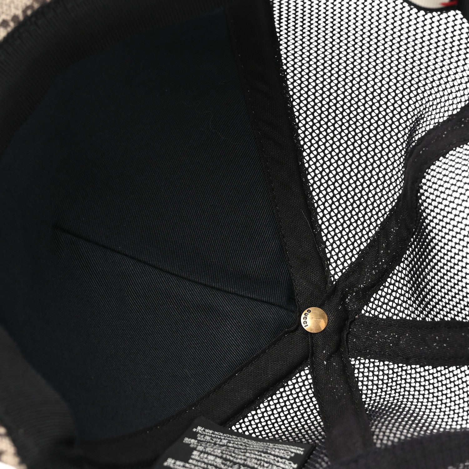 Gucci GG Supreme Monogram Kingsnake Print Baseball Hat M 58 Beige 7 of 9