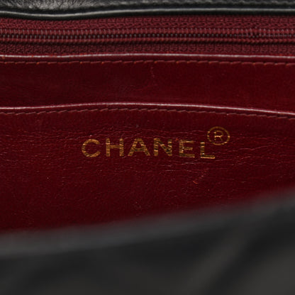 Chanel Lambskin Quilted XL Jumbo Single Flap Black 6 of 14
