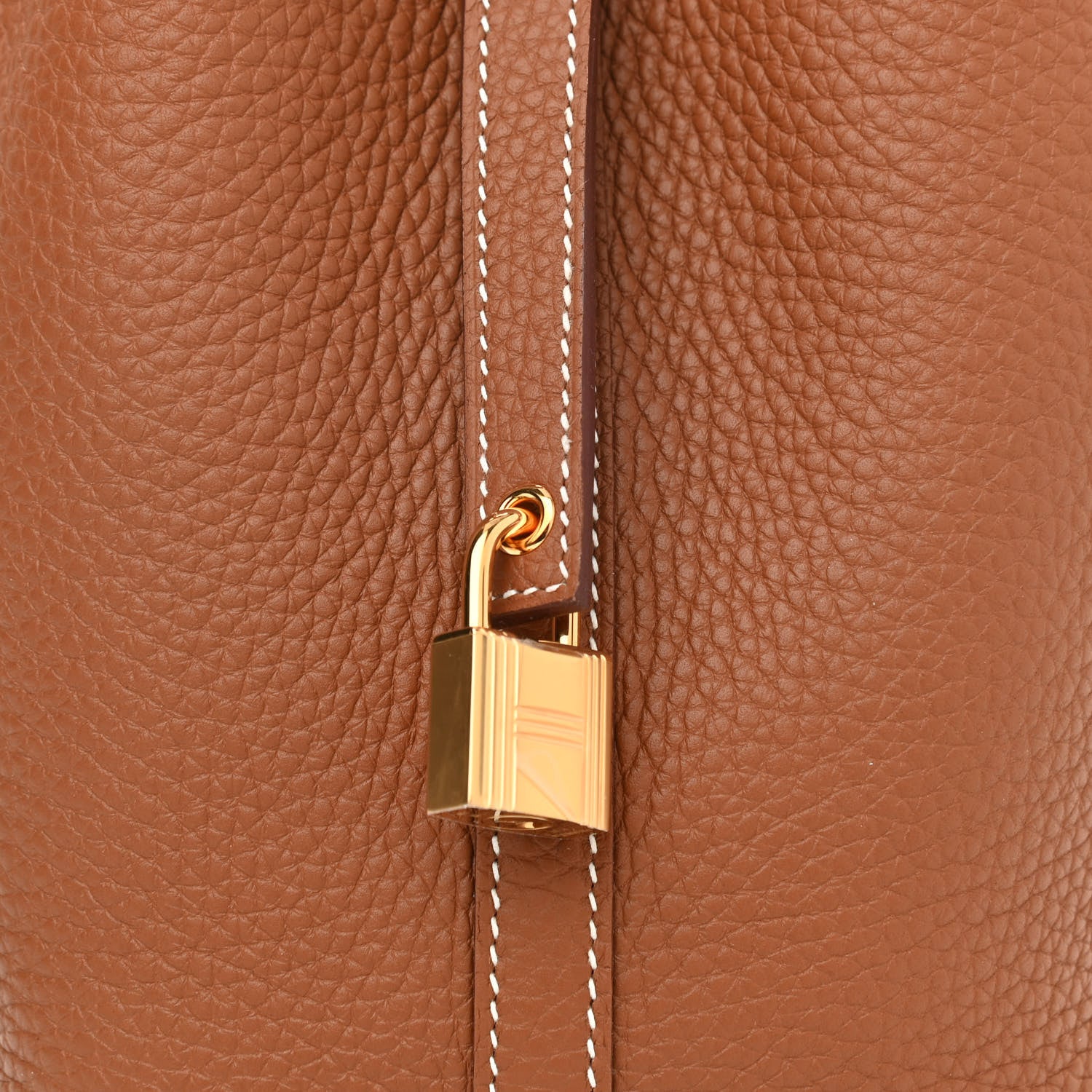 Hermes Taurillon Clemence Picotin Lock 18 PM Gold 7 of 9