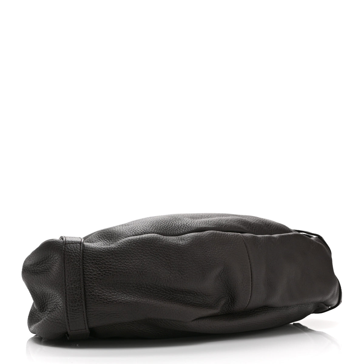 Calfskin Medium Abbey Shoulder Bag Dark Brown