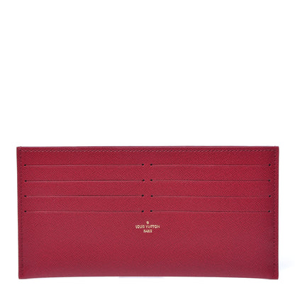 Louis Vuitton Calfskin Felicie Card Holder Insert Fuchsia 1 of 7