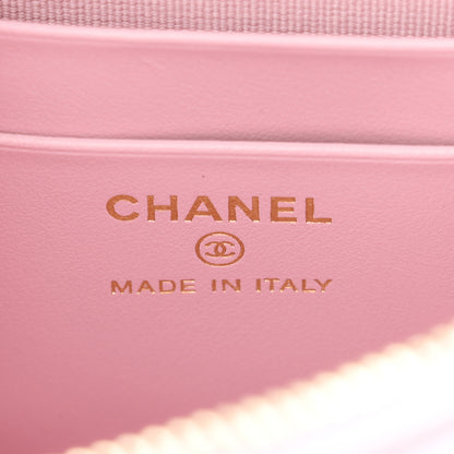 Chanel Caviar Quilted Classic Clutch With Chain Pink 6 of 11