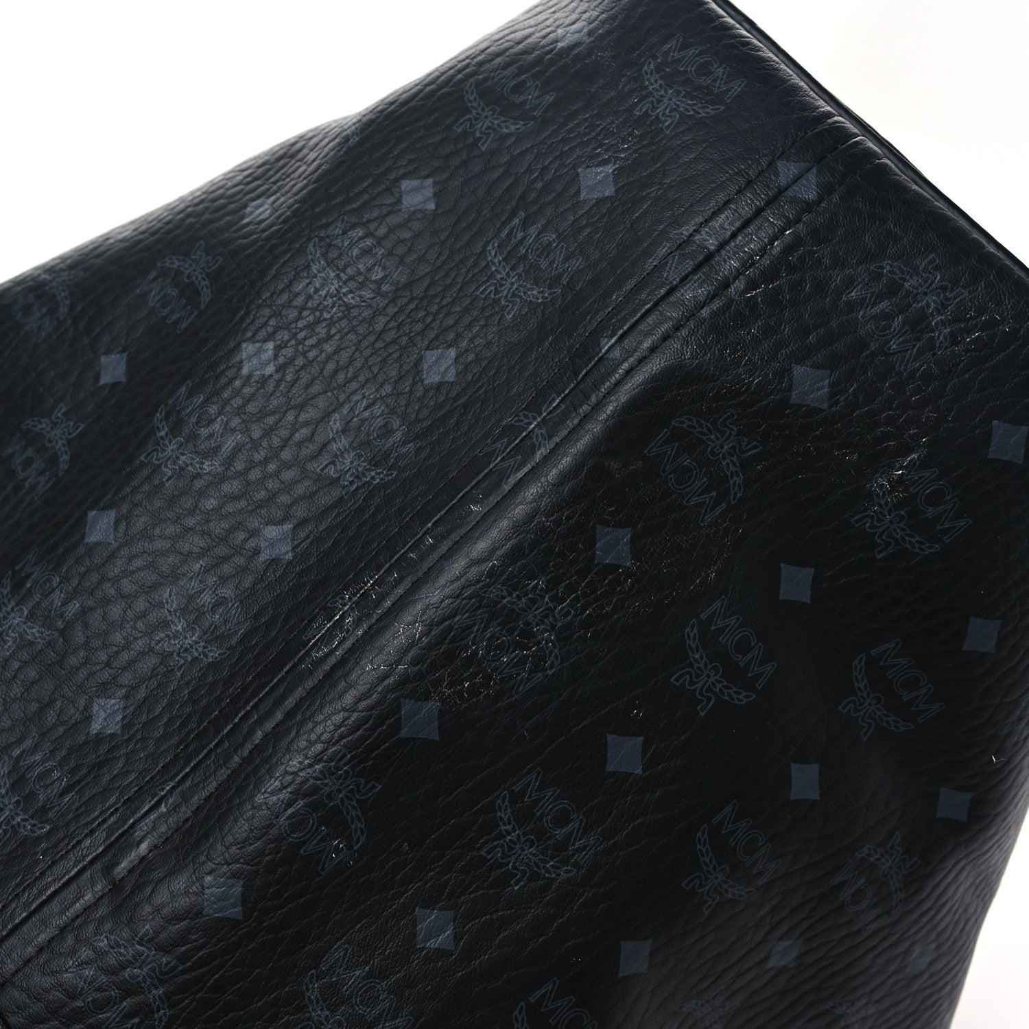 MCM Visetos Large Liz Reversible Shopper Tote Black 16 of 17