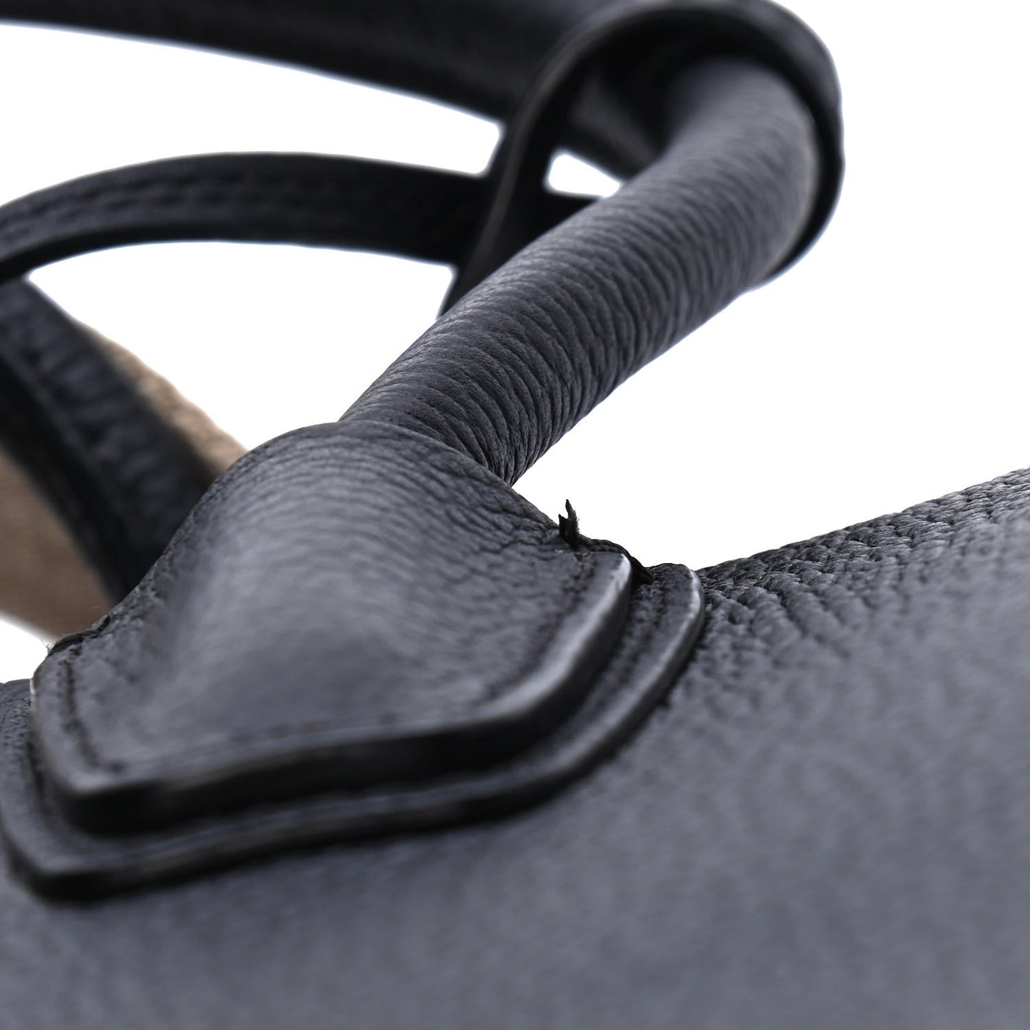 Grained Calfskin Medium Milla Tote Black