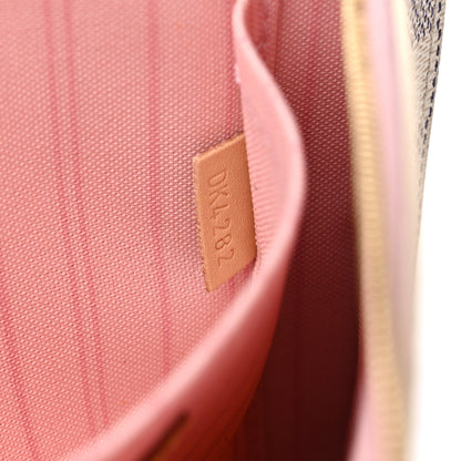 Louis Vuitton Damier Azur Neverfull MM GM Pochette Rose Ballerine 7 of 8