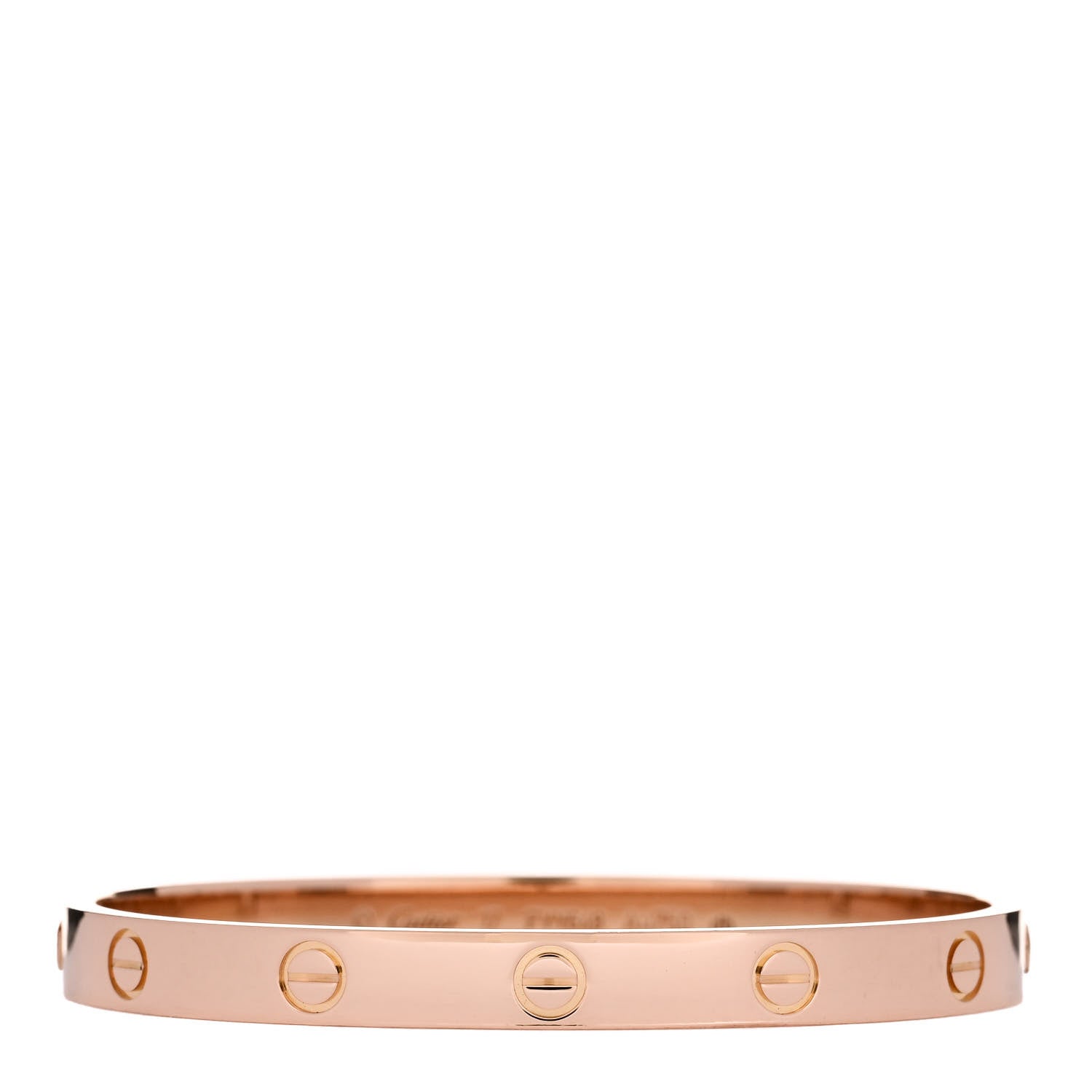 Cartier 18K Pink Gold LOVE Bracelet 17 1 of 5