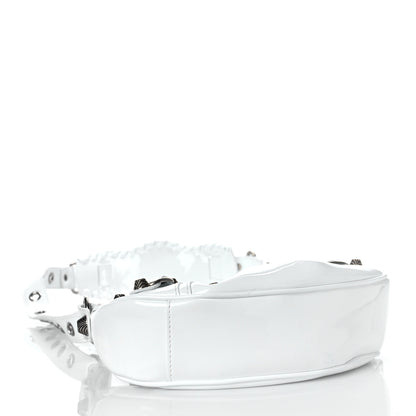 Balenciaga Patent Faux Leather Le Cagole Shoulder Bag XS White 4 of 9