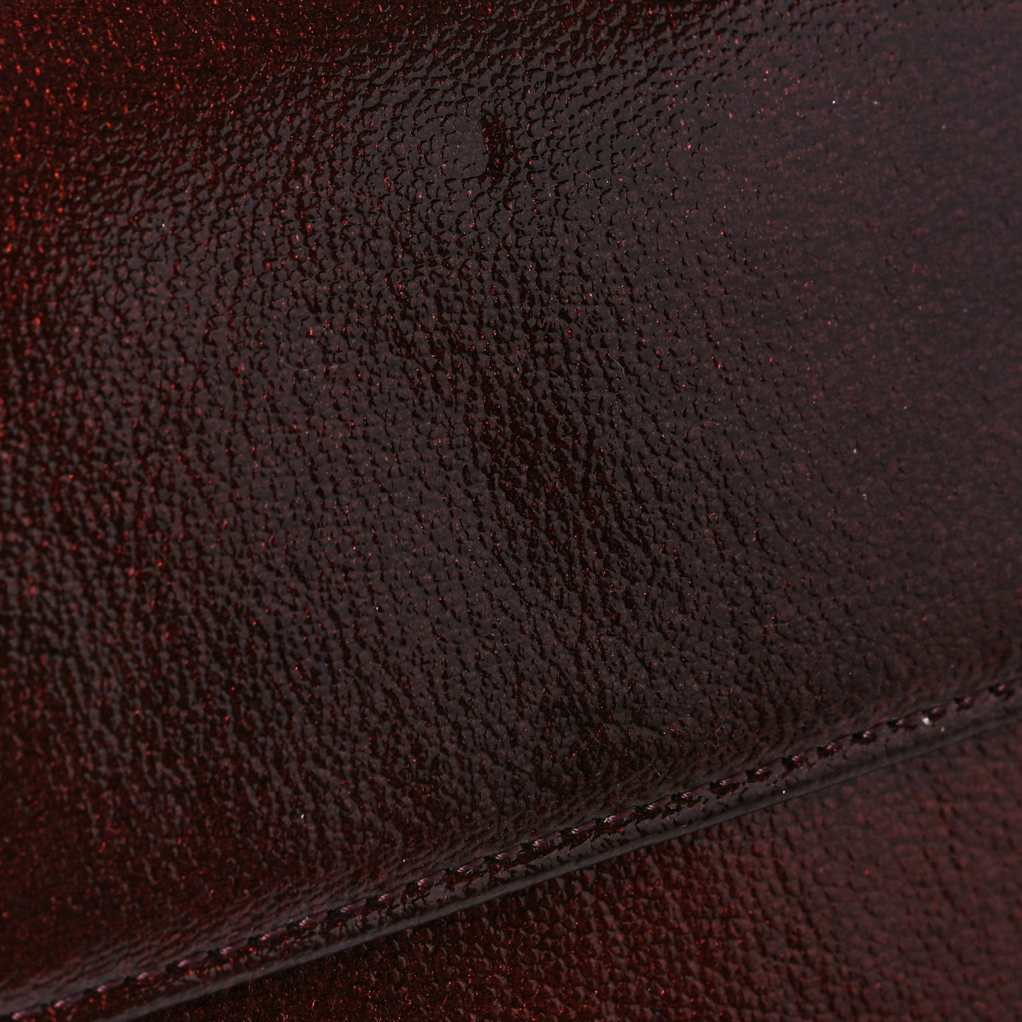 Glazed Goatskin CC Continental Wallet Burgundy