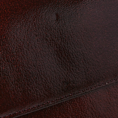 Chanel Glazed Goatskin CC Continental Wallet Burgundy 8 of 9