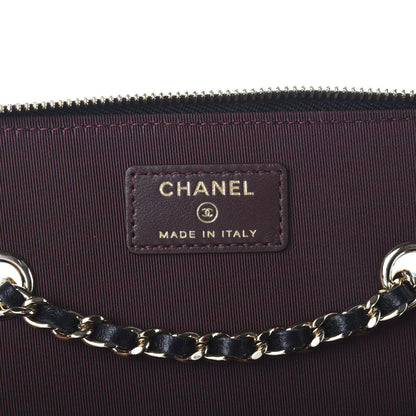 Chanel Lambskin Quilted Small Vanity Case With Chain Black 6 of 9