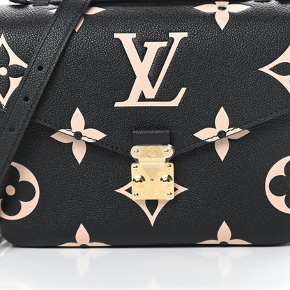 Louis Vuitton Empreinte Monogram Giant Pochette Metis Black Beige 7 of 9
