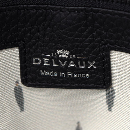 Delvaux Grained Calfskin D-off Black White 6 of 10