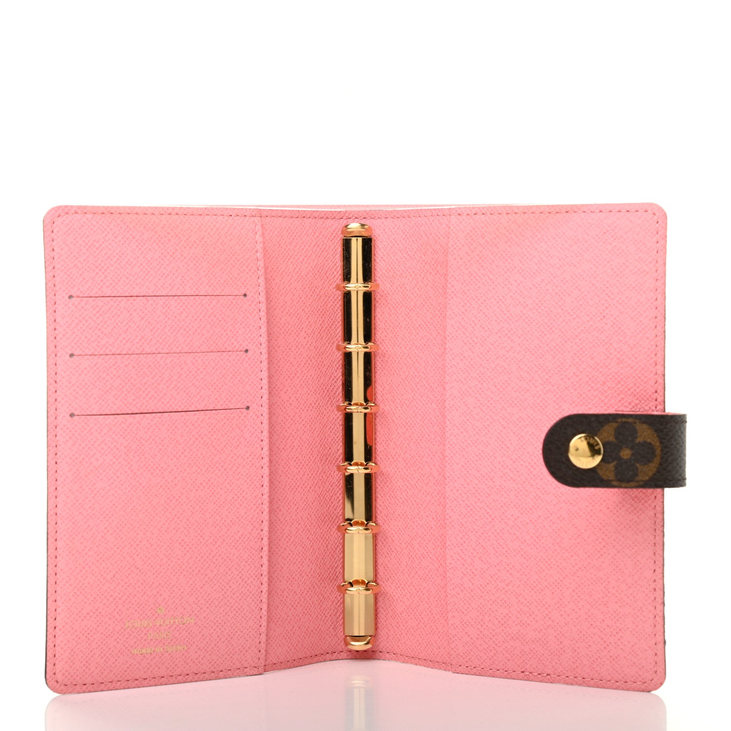 Louis Vuitton Monogram Illustre Small Ring Agenda Rose 4 of 4