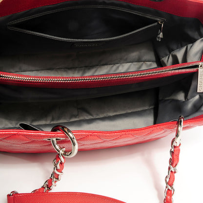 Chanel Caviar XL Grand Shopping Tote GST Red 7 of 10
