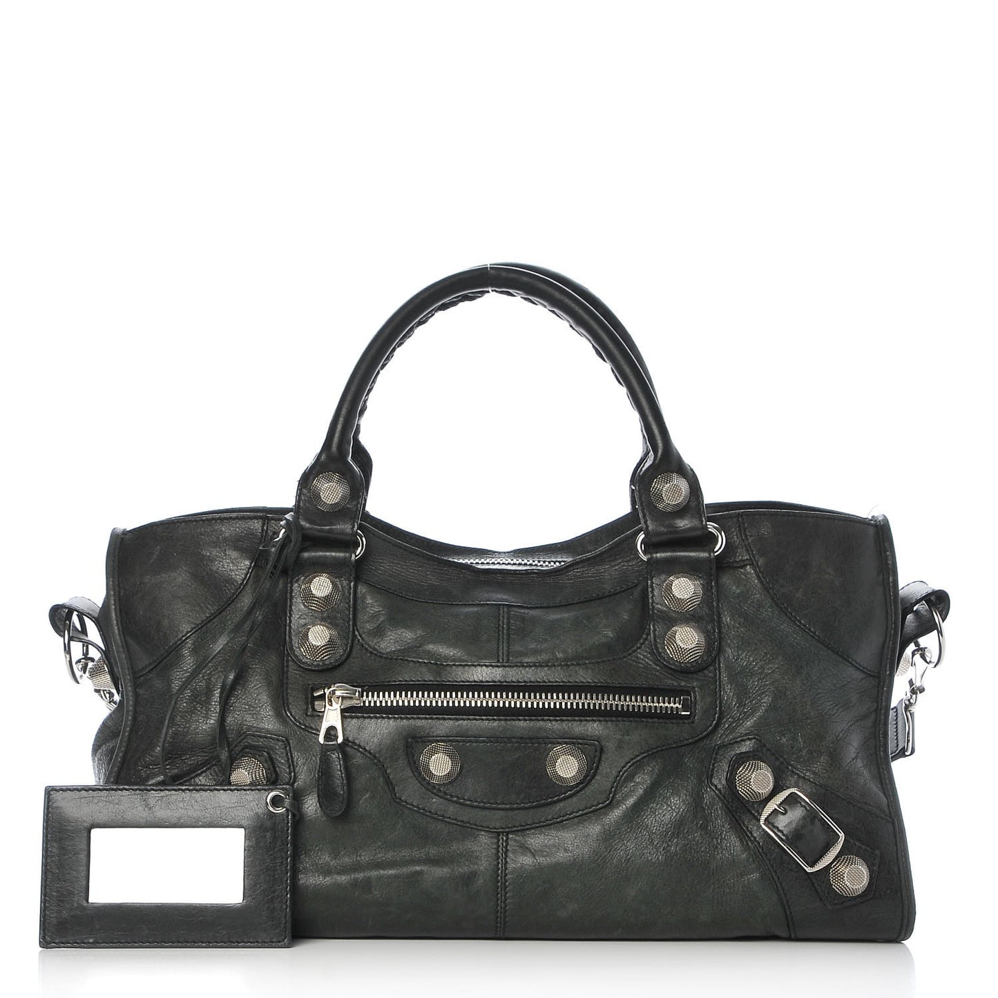 Agneau Giant 21 Silver Hardware Part Time Black