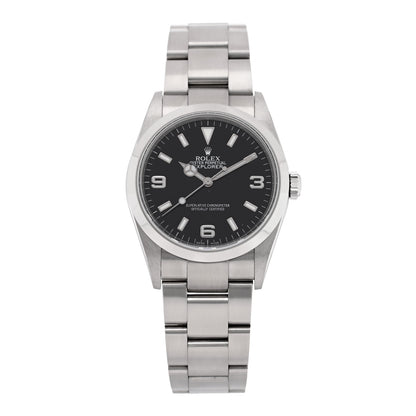 Rolex Stainless Steel 36mm Oyster Perpetual Explorer Watch Black 114270 1 of 4