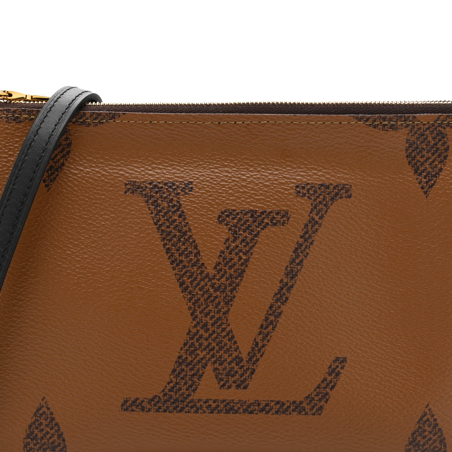 Reverse Monogram Giant Double Zip Pochette
