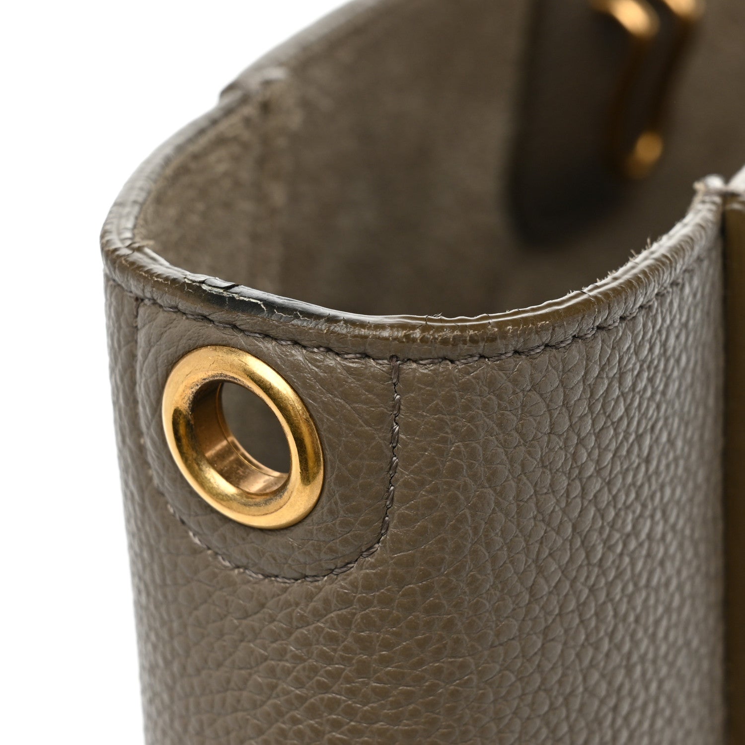 Celine Soft Grained Calfskin Small Sangle Bucket Bag Taupe 16 of 19